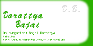 dorottya bajai business card